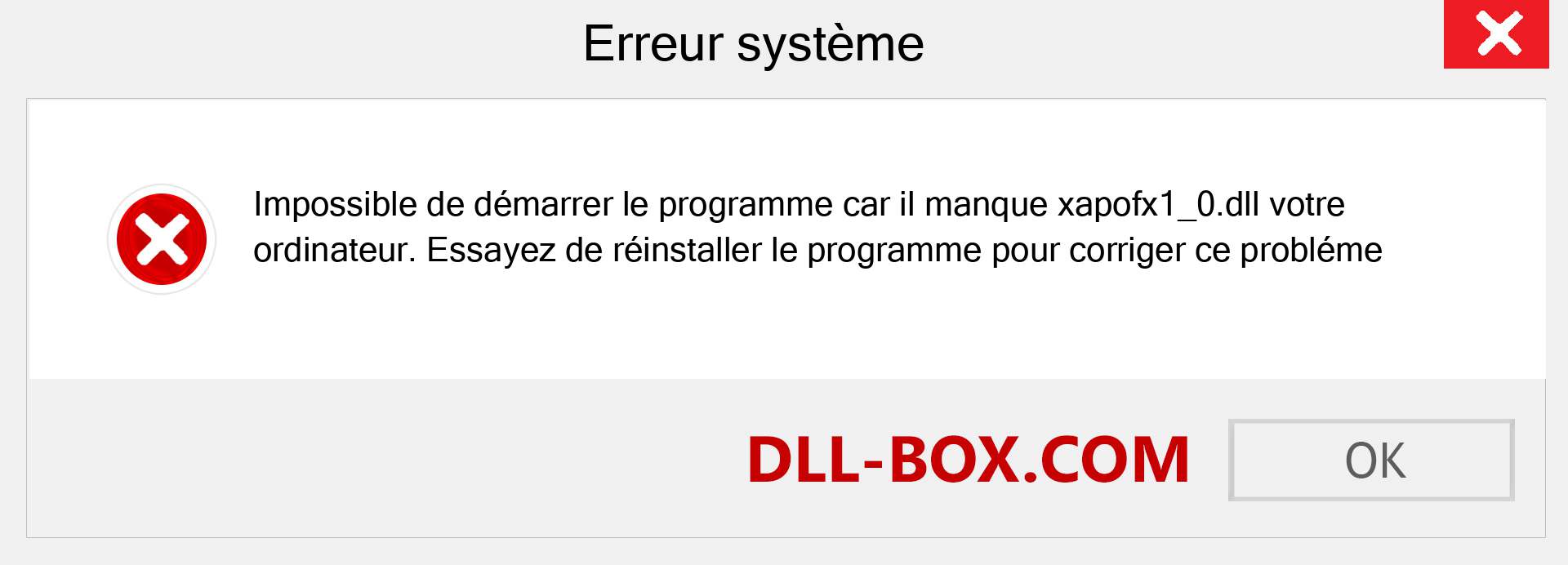 Le fichier xapofx1_0.dll est manquant ?. Télécharger pour Windows 7, 8, 10 - Correction de l'erreur manquante xapofx1_0 dll sur Windows, photos, images